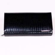 Dámska kožená peňaženka Jennifer Jones Leys DP005 čierna