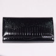 Dámska kožená peňaženka Jennifer Jones Orynko DP008 čierna
