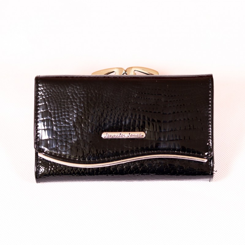 Dámska kožená peňaženka Jennifer Jones Yaryna DP010 čierna