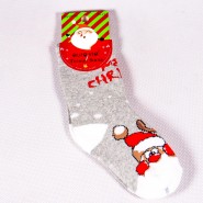 Children's Christmas socks Aura via DEVP005 gray