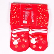 Women's Christmas thermo socks Aura via DVP015 red