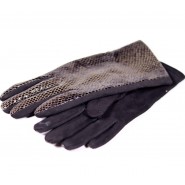 Zimné dámske textilné rukavice Heli ZRD017 khaki, béžová, hneda