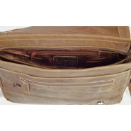 Men's leather bag Green wood Roberto L gw837 